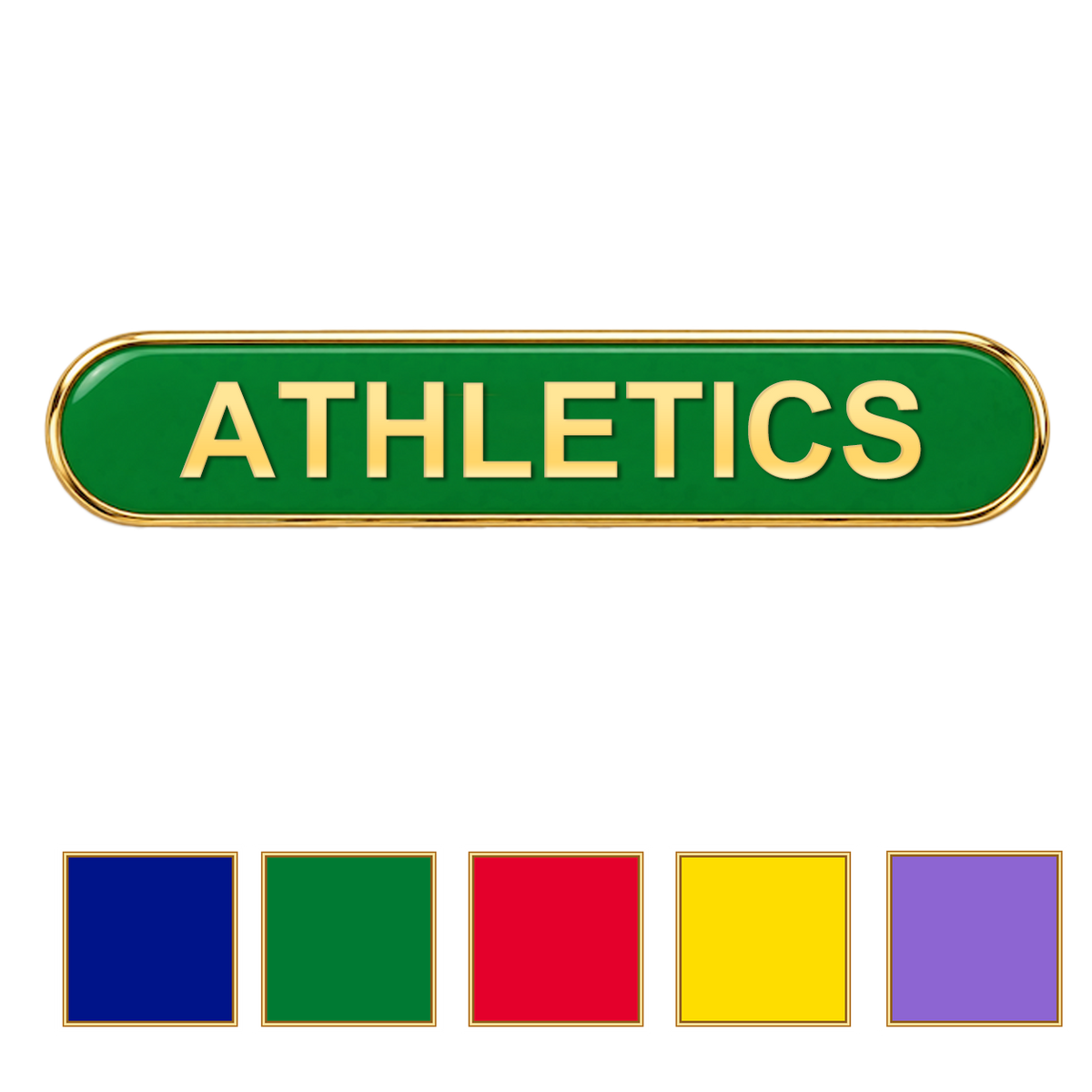 ATHLETICS SCHOOL BAR BADGE (PACK OF 5)