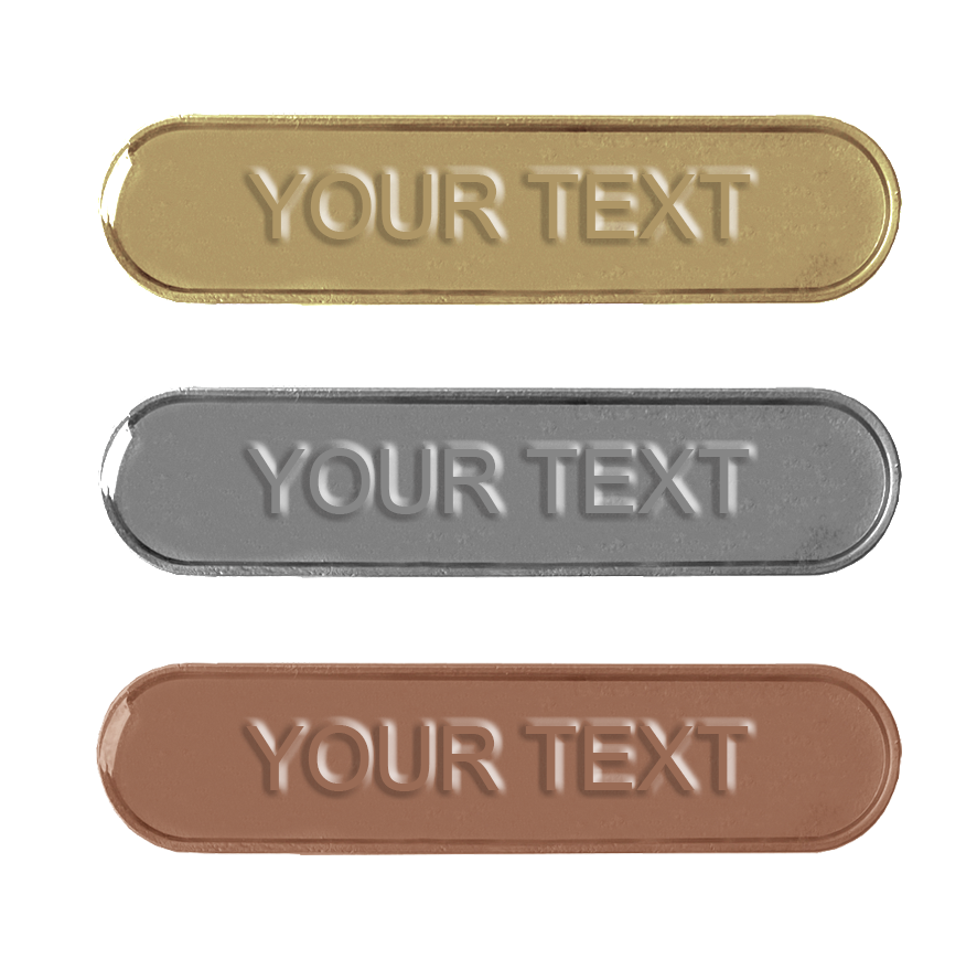 Create your own Embossed Bar Badges