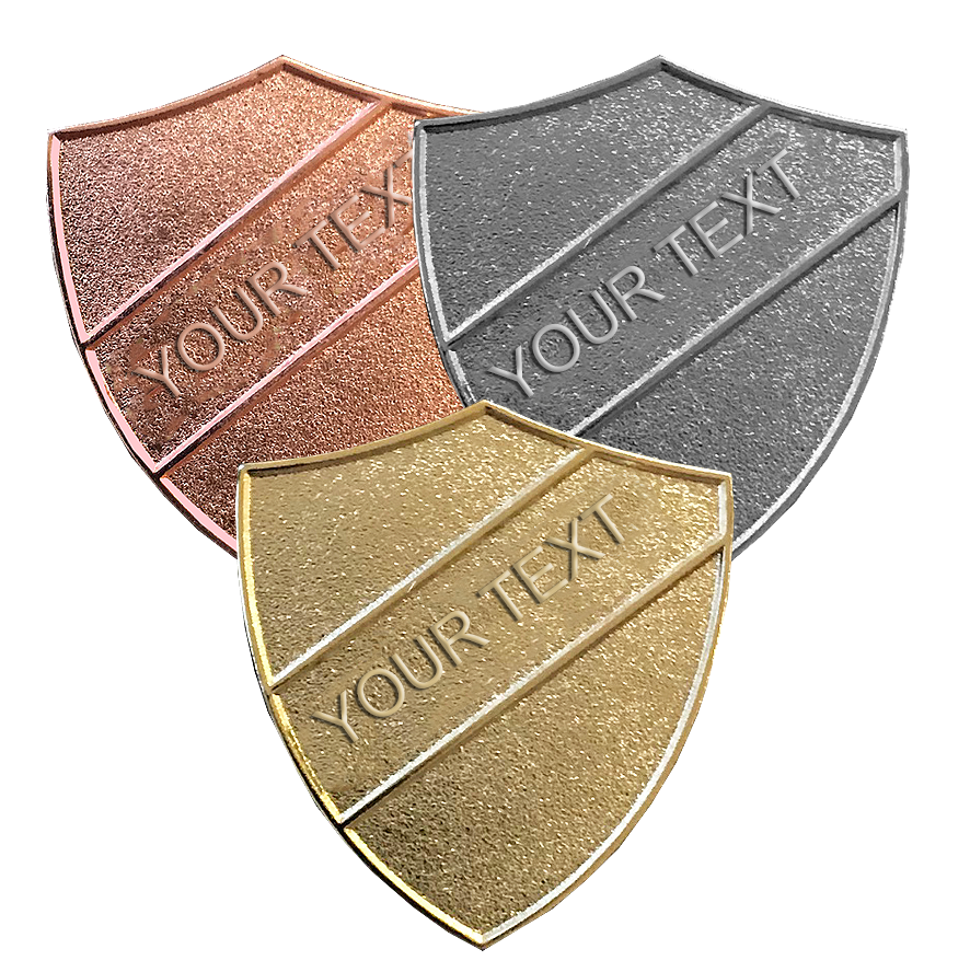 Create your own Embossed Shield Badges