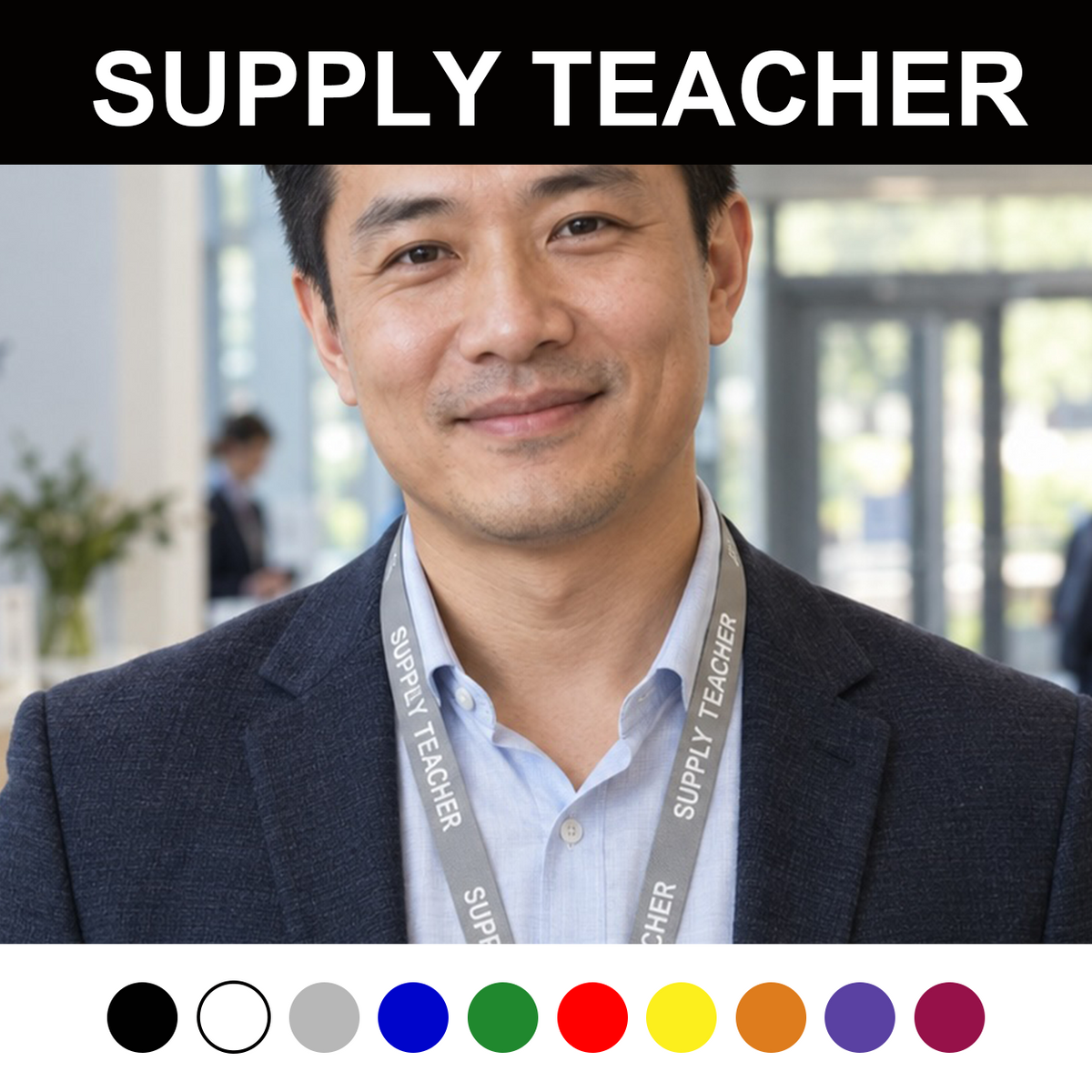 SUPPLY TEACHER LANYARDS (Pack of 10)