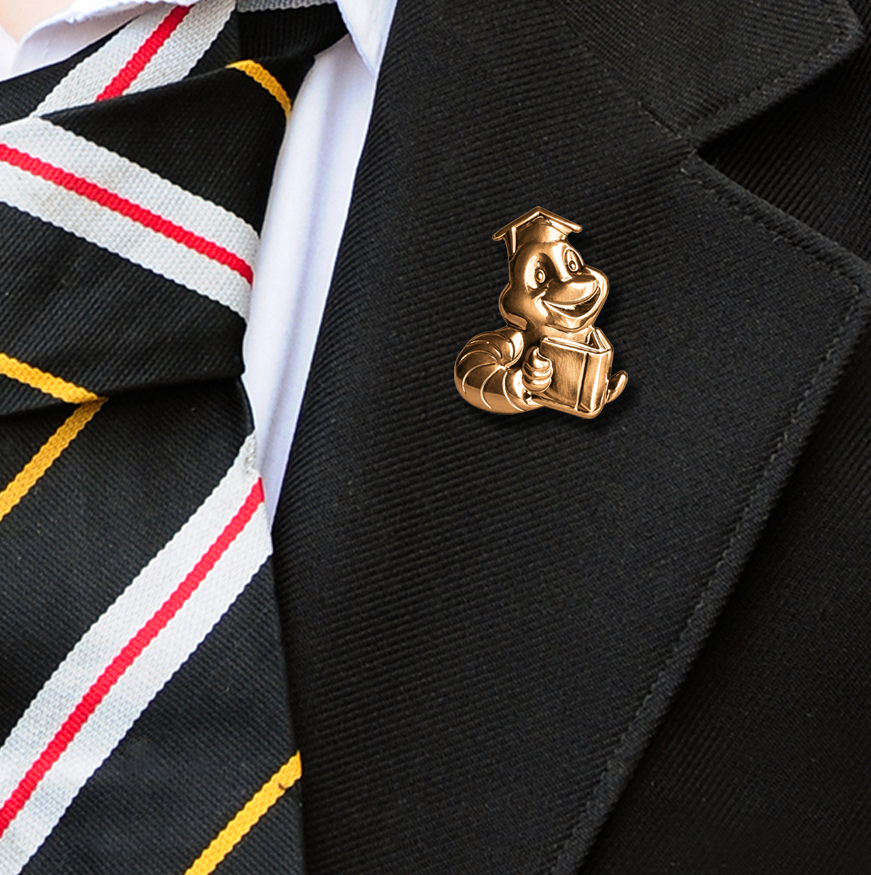 BOOKWORM BADGE (pack of 5)