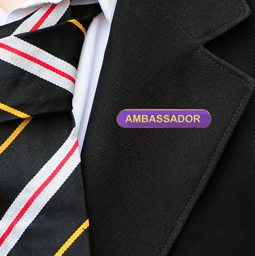 Purple Bar Shaped Ambassador Badge-5