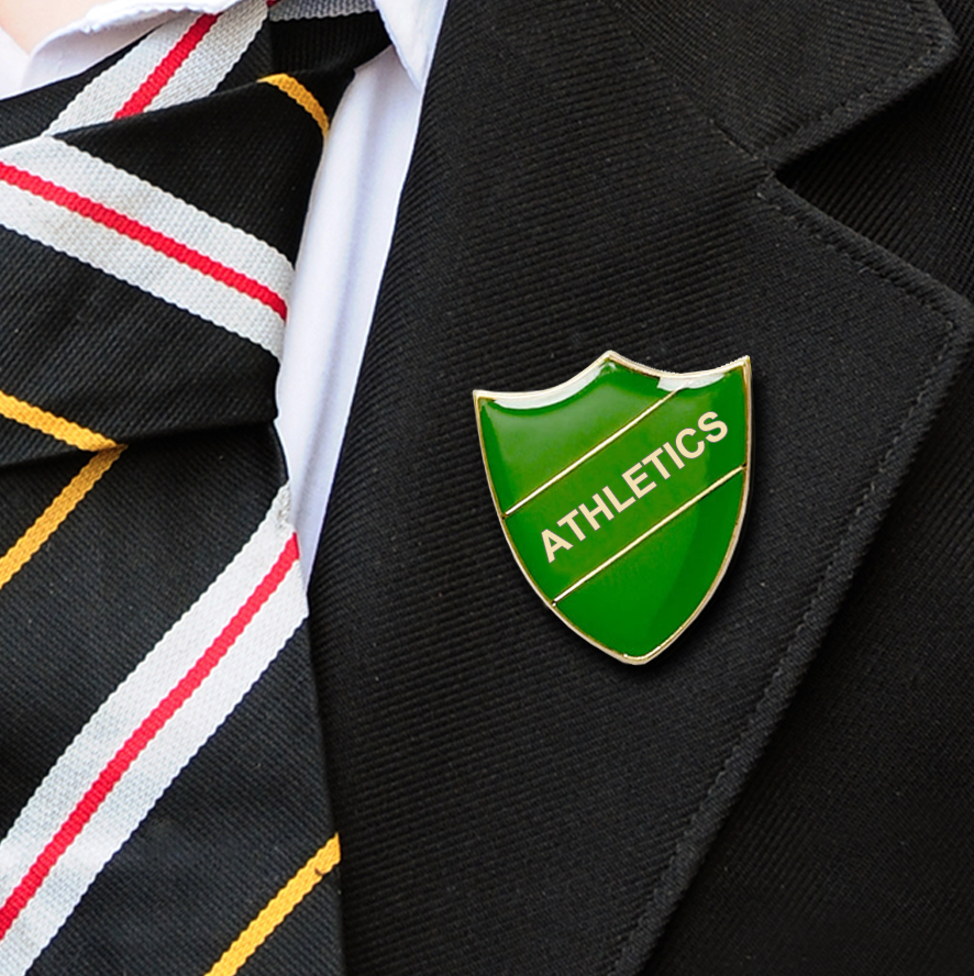 Athletic school badge green-2