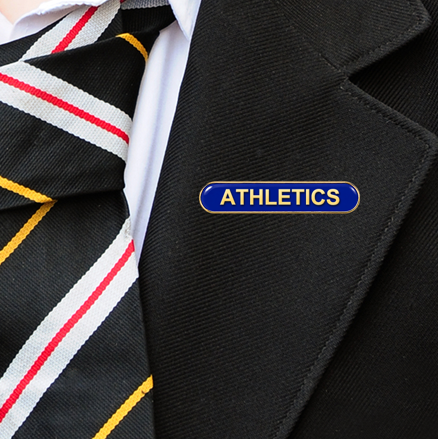ATHLETICS SCHOOL BAR BADGE (PACK OF 5)