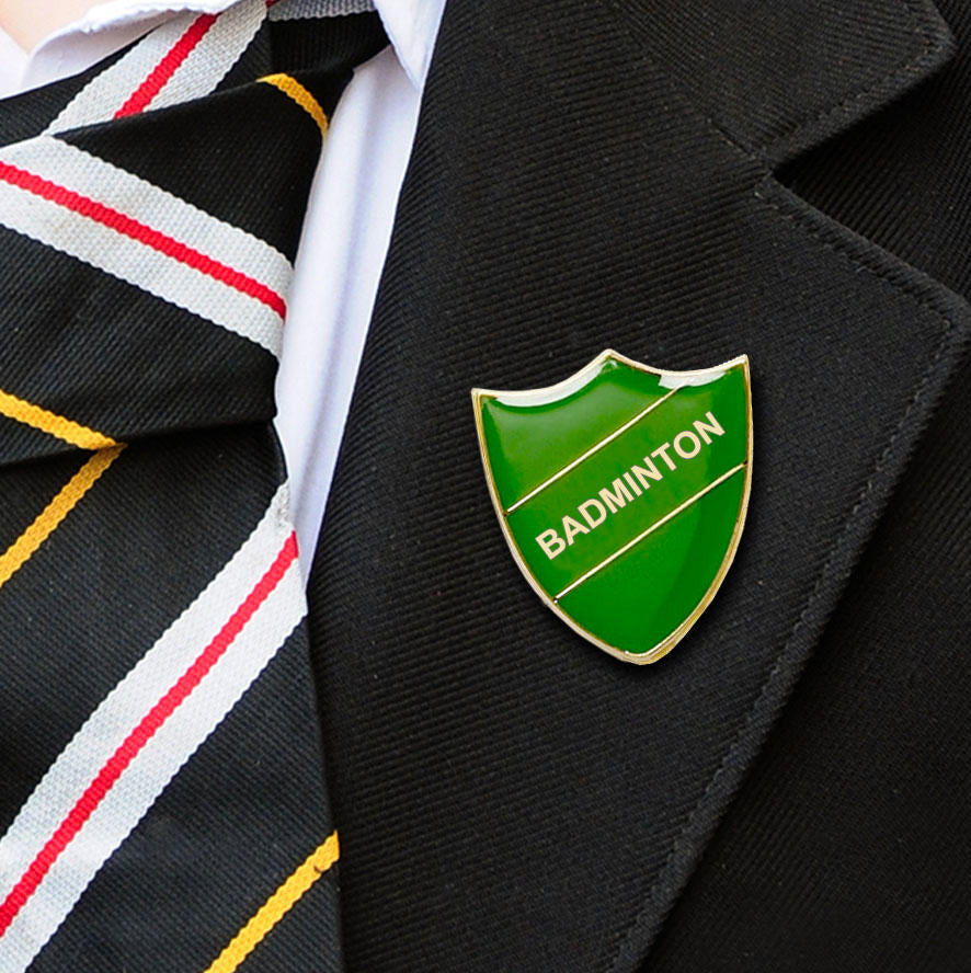 Green Shield Badminton Badge-2