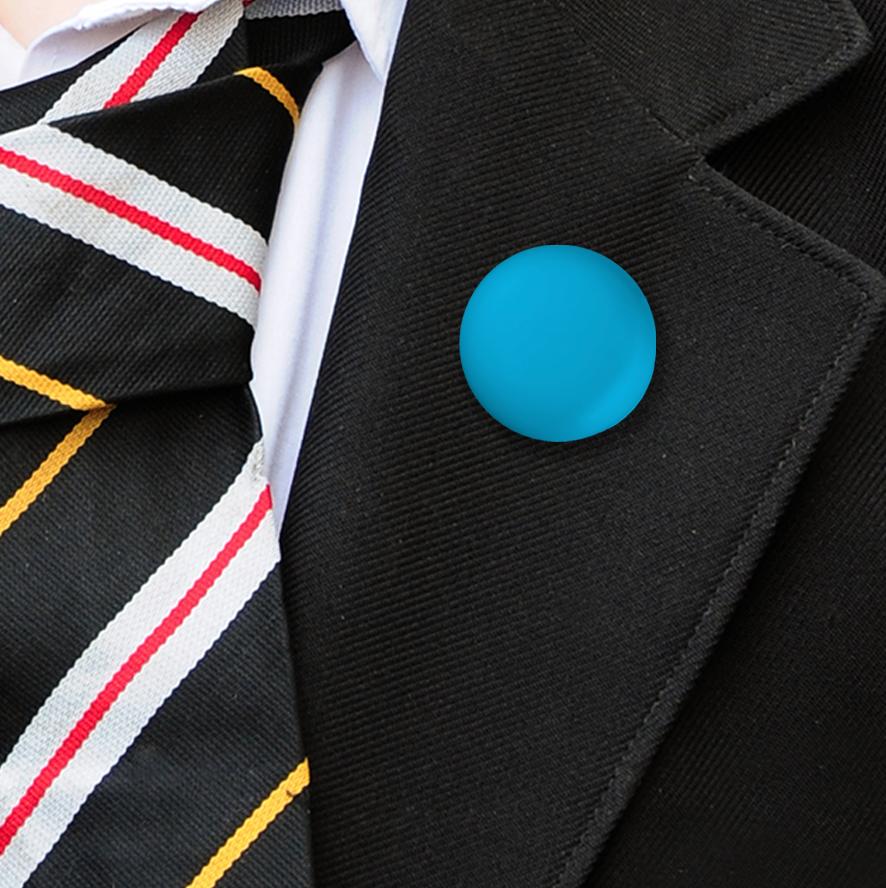 Plastic Button Badges Light Blue-6