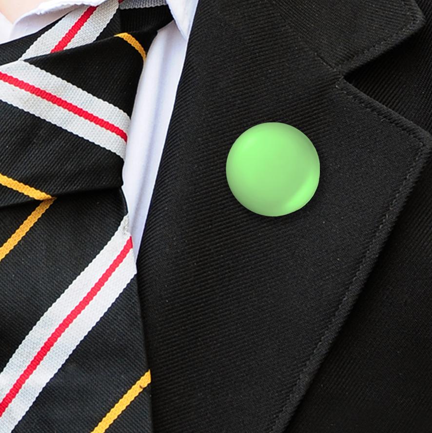 Plastic Button Badges Light Green-7