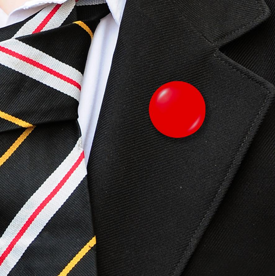 Plastic Button Badges Red-3
