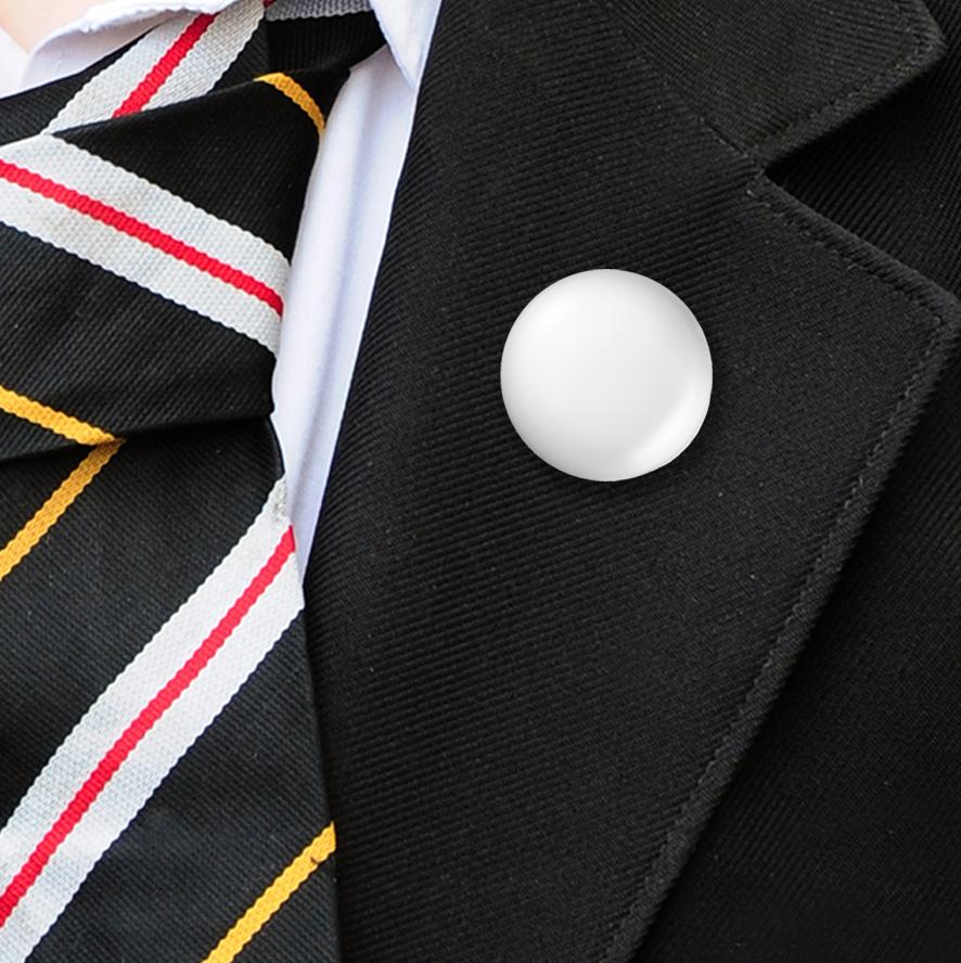 Plastic Button Badges White-10