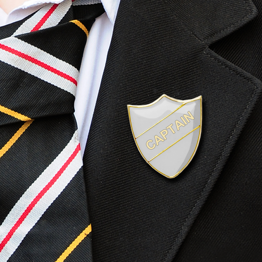 captain shield school badges white-8