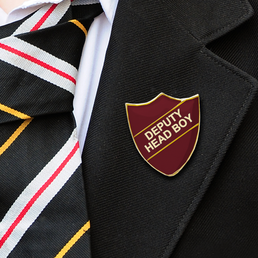 Deputy Head Boy School Badges maroon-6
