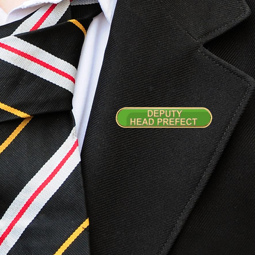 DEPUTY HEAD PREFECT BAR BADGE GREEN-2