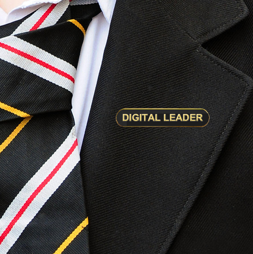 Black Bar Shaped Digital Leader Badge-5