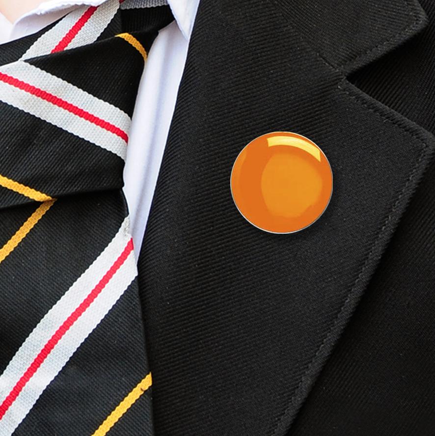 Round enamel badges orange-10