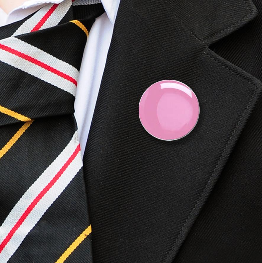 Round enamel badges pastel pink-9