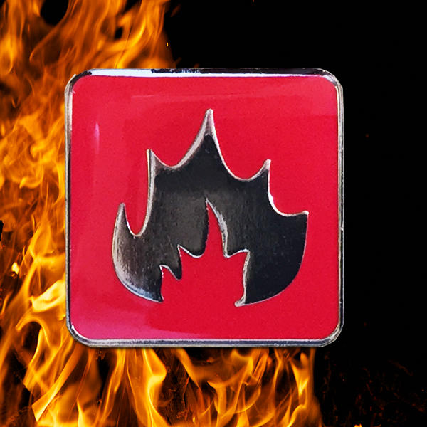 Red Fire Elements Badge-0