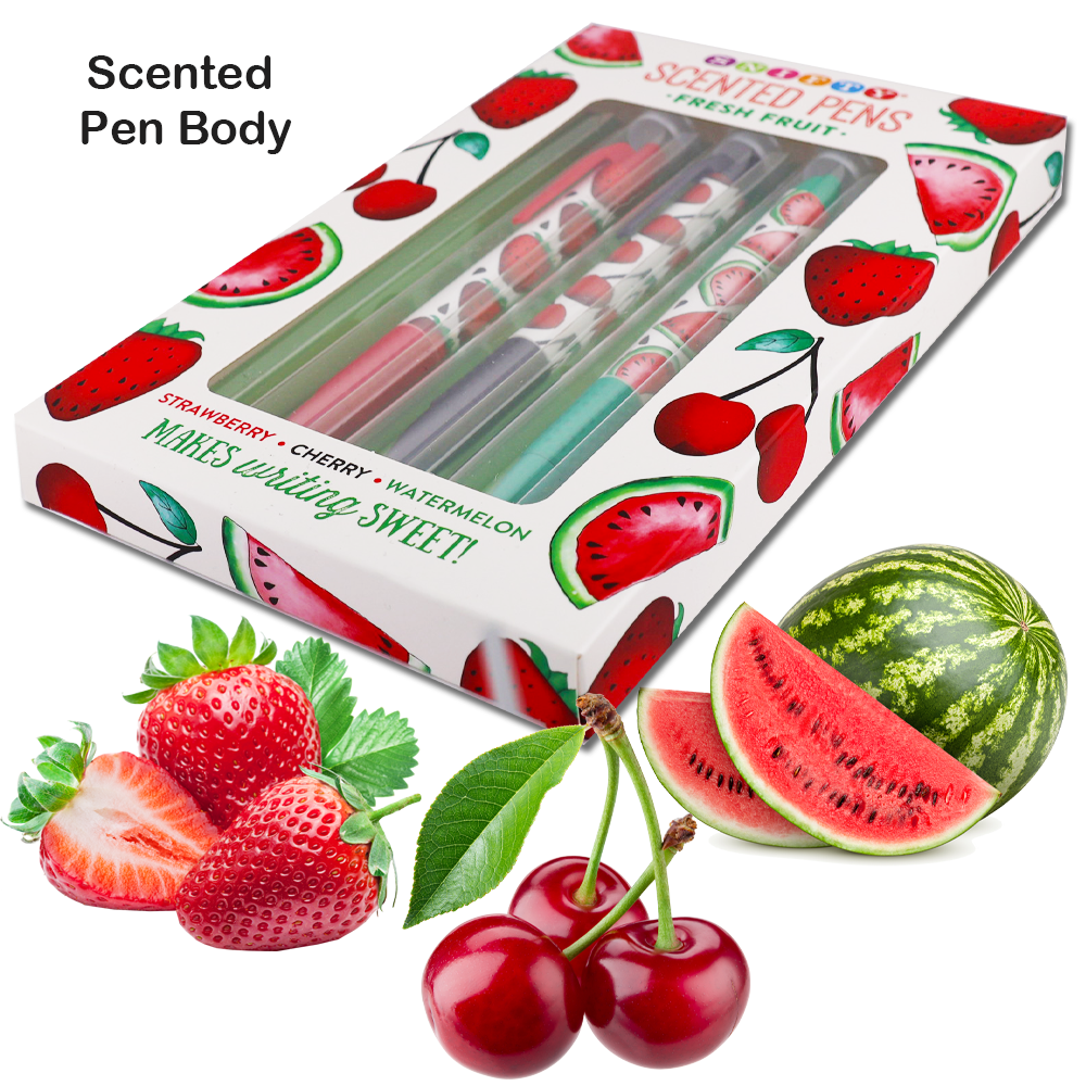 Scented Pens - Fresh Fruit (Set of 3 Pens)