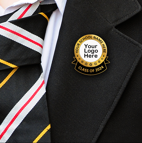 Create your own Graduation Badges with your added text and logo-4