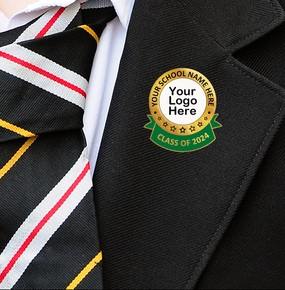 Create your own Graduation Badges with your added text and logo-6