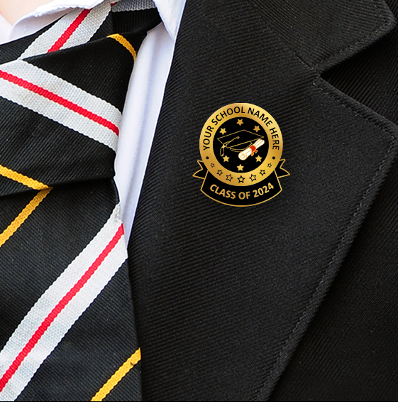 Create your own Graduation Badges with your added text-8