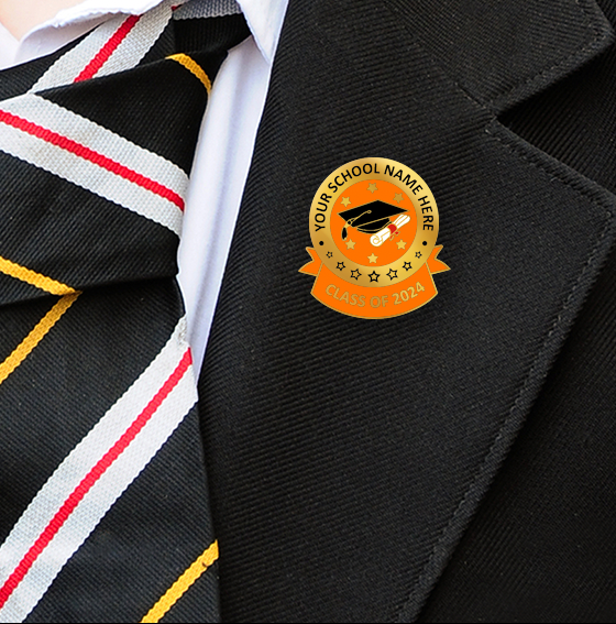 Create your own Graduation Badges with your added text-5