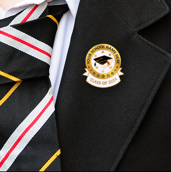 Create your own Graduation Badges with your added text-6