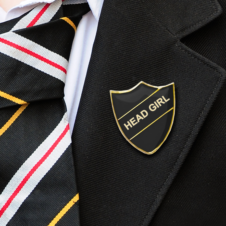 Head girl school badge black-6
