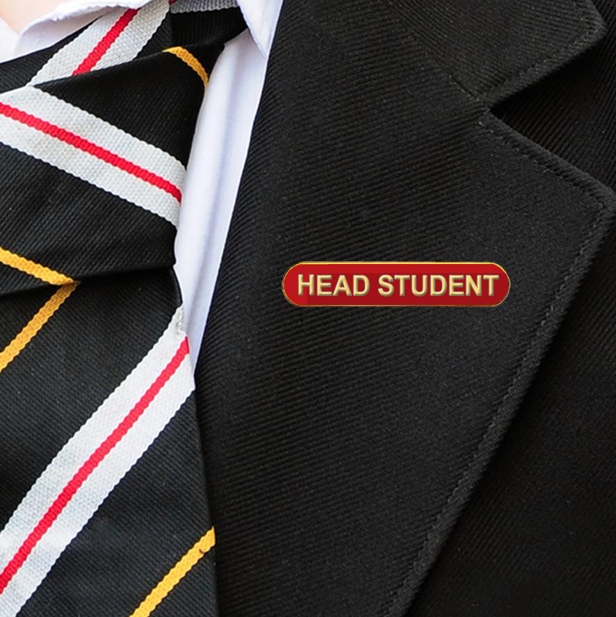 HEAD STUDENT SCHOOL BADGE (Bar Shape)-3