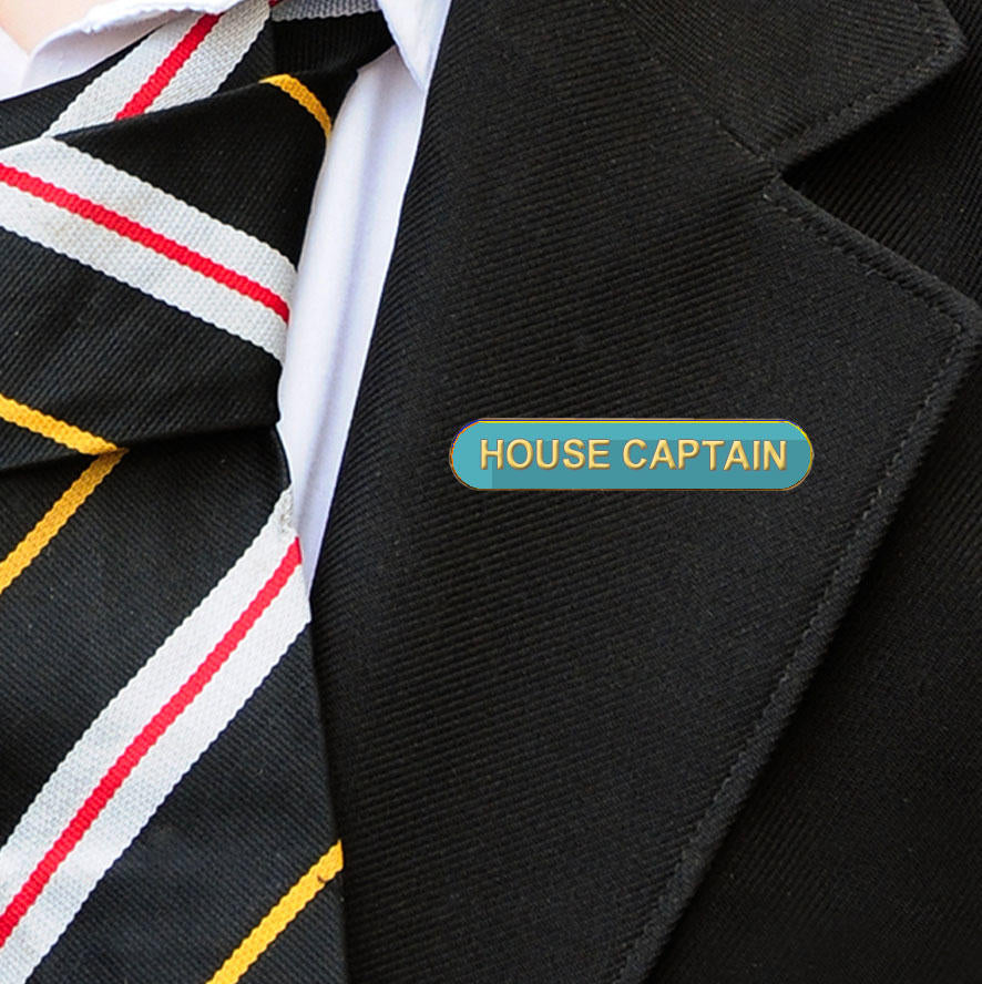 Light Blue Bar Shaped House Captain Badge-5