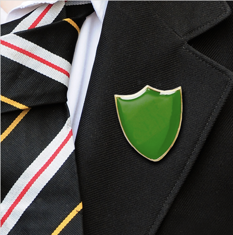 Plain shield badges green-2