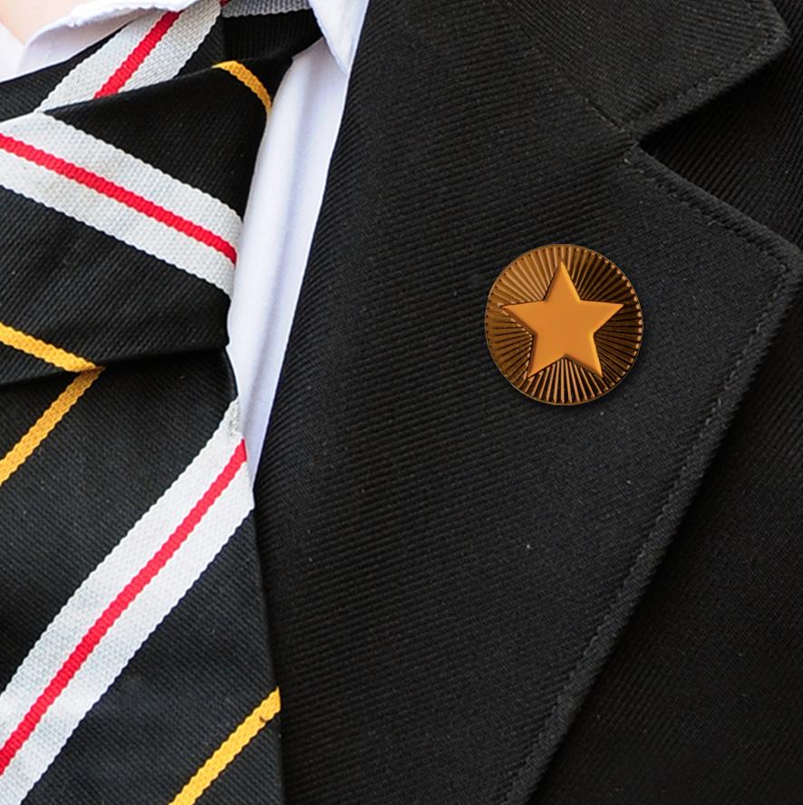 Round on Bronze with Orange Star badges-6