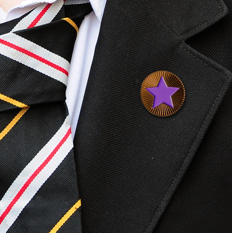 Round on Bronze with Purple Star badges-7