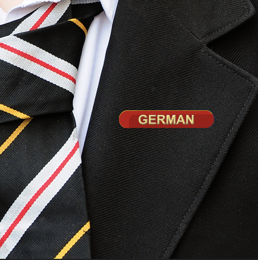 GERMAN BAR BADGE RED-3