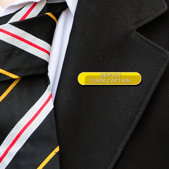 Yellow Bar Shaped Deputy Form Captain Badge-4