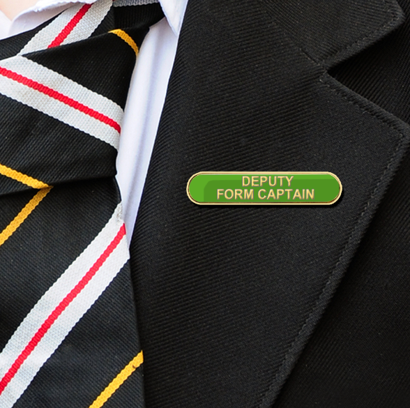 Green Bar Shaped Deputy Form Captain Badge-2