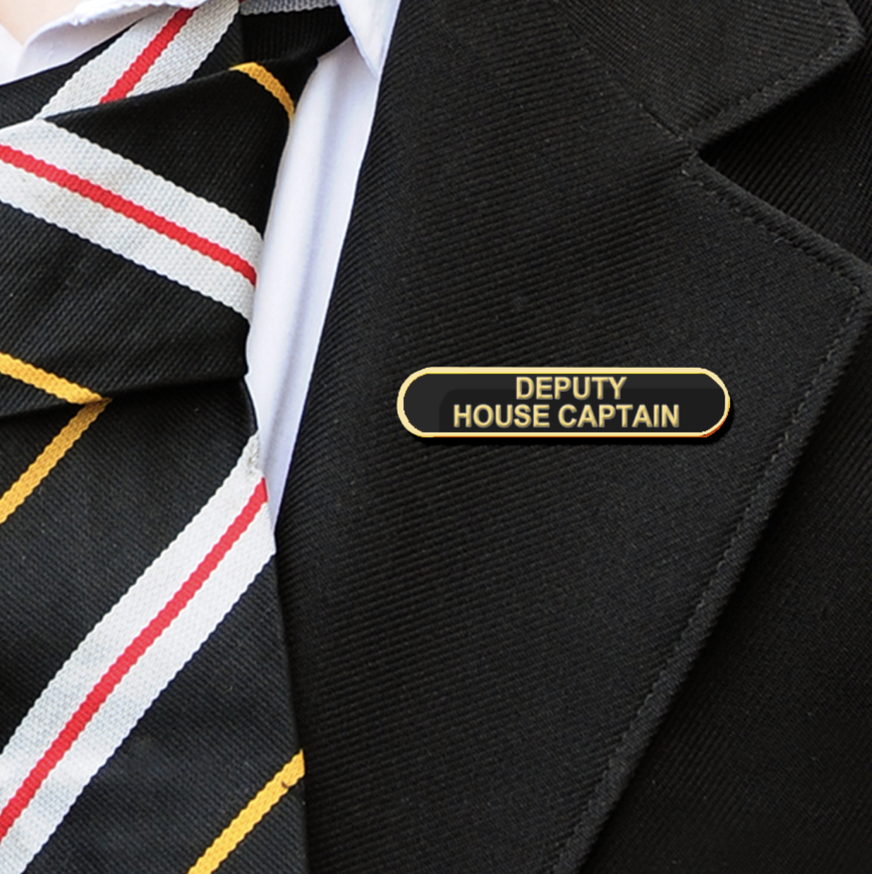 Black Bar Shaped Deputy House Captain Badge-6