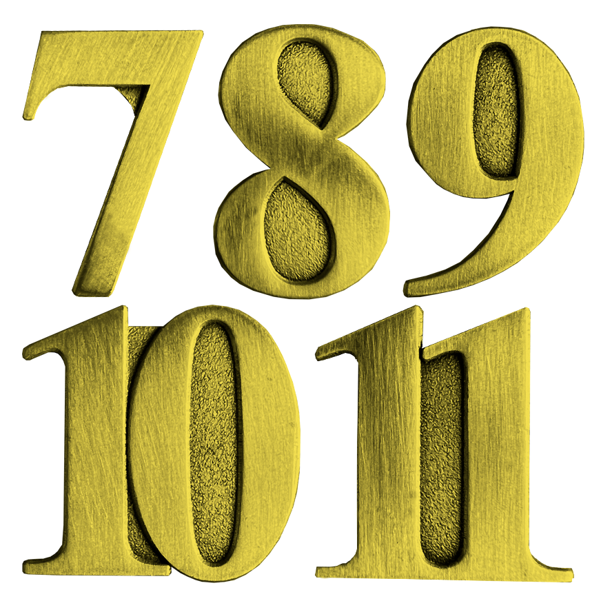 YEAR BADGE IN GOLD-0