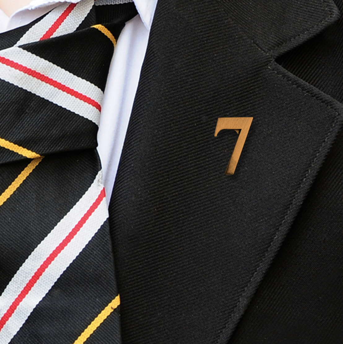 NUMBER 7 YEAR BADGES IN BRONZE-1