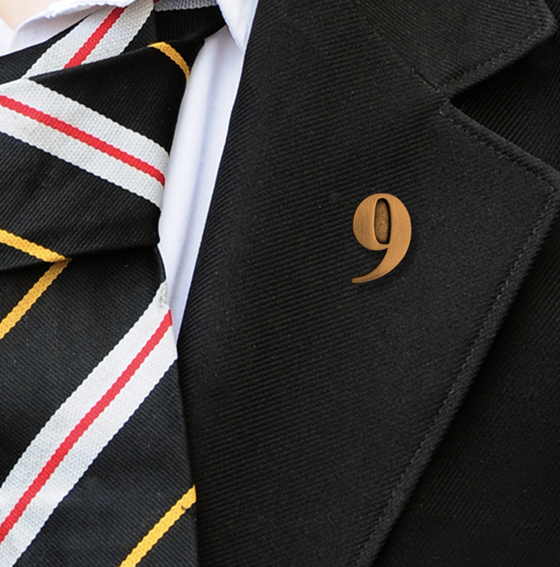 NUMBER 9 YEAR BADGES IN BRONZE-3