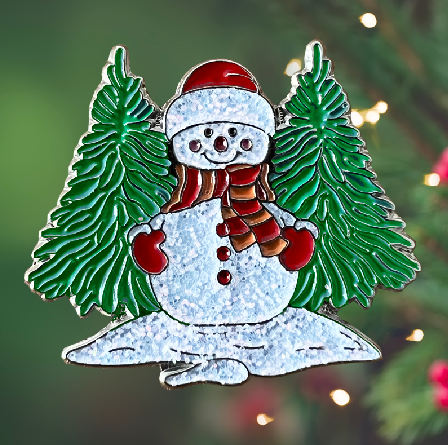 XMAS SNOWMAN BADGE-0