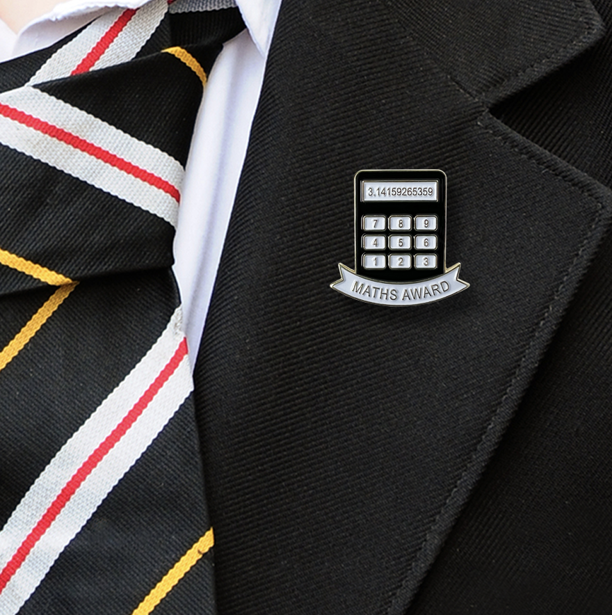 Maths Award on blazer-1