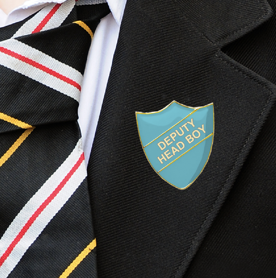 Deputy Head Boy School Badges light blue-10