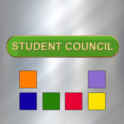 Coloured Bar Shaped Student Council Badges-0