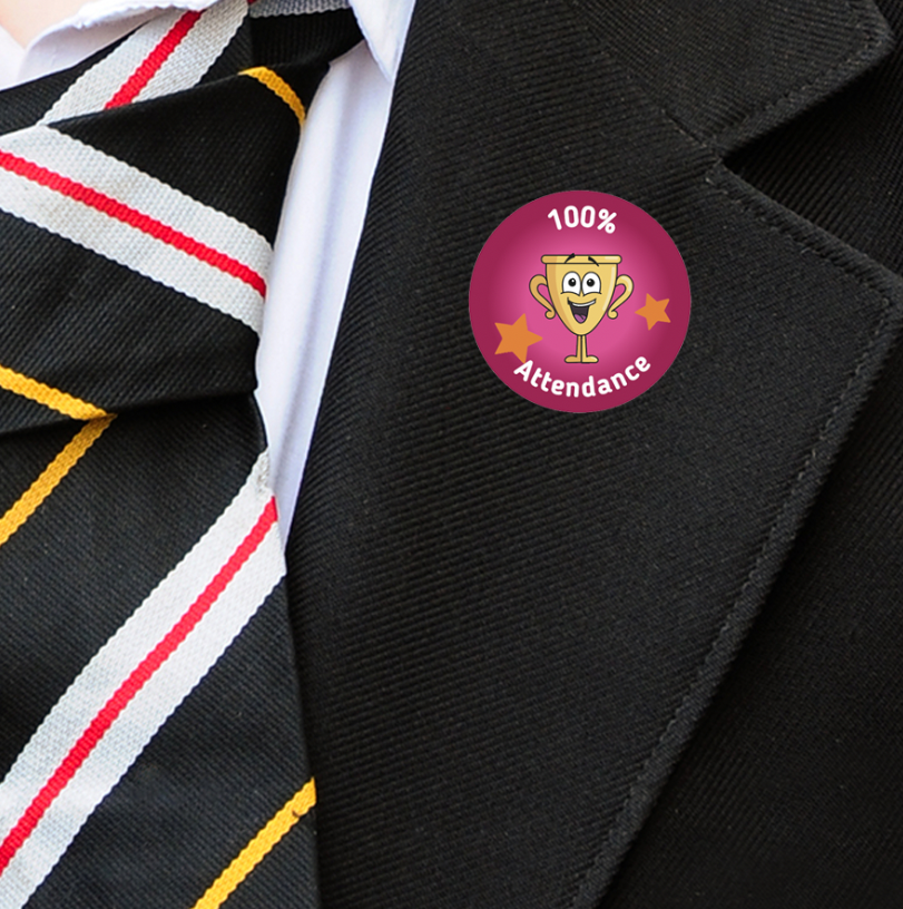 100% Attendance - Stickers-2