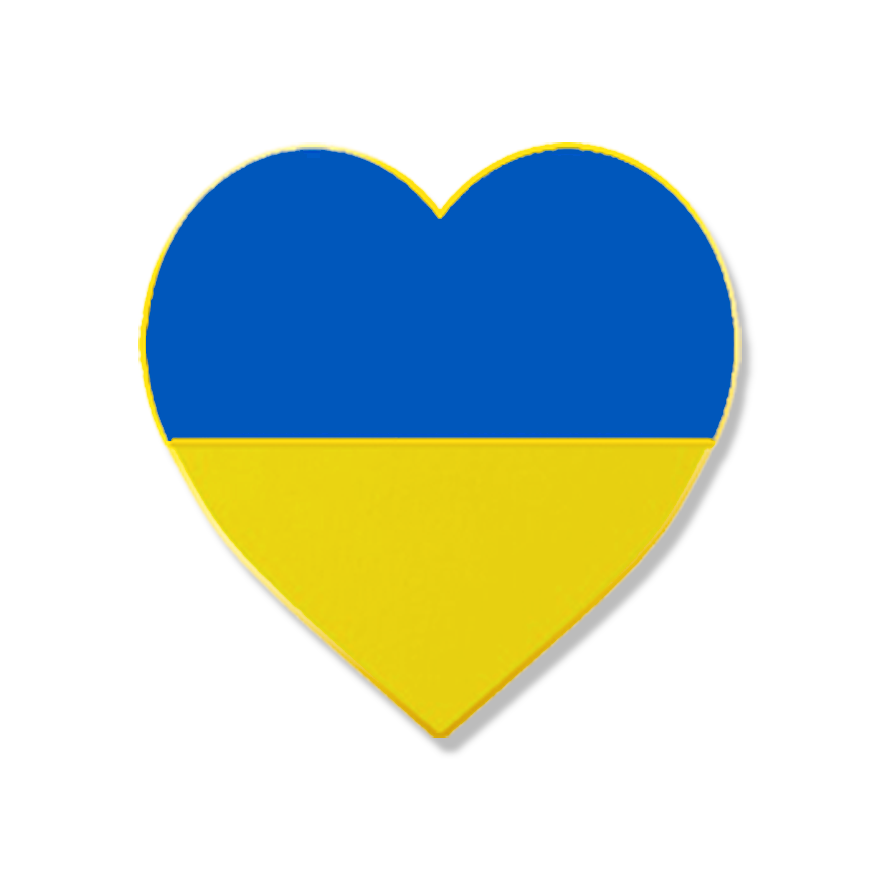 UKRAINE HEART BADGE-0