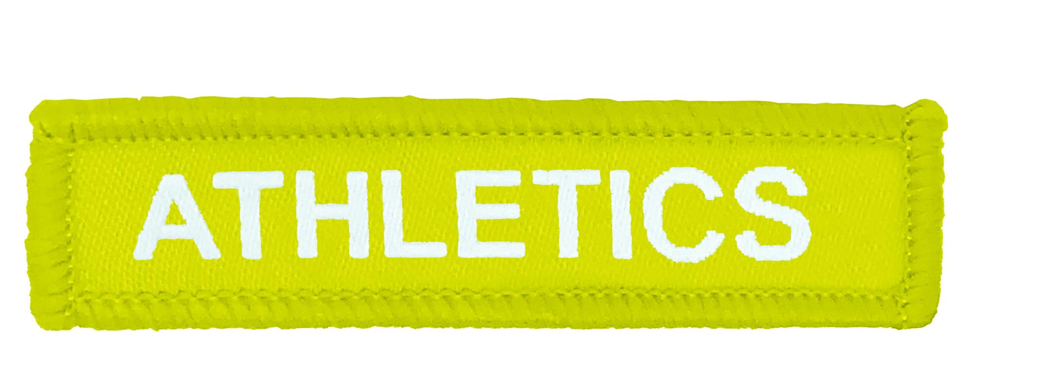Woven Yellow Athletics Badge-4