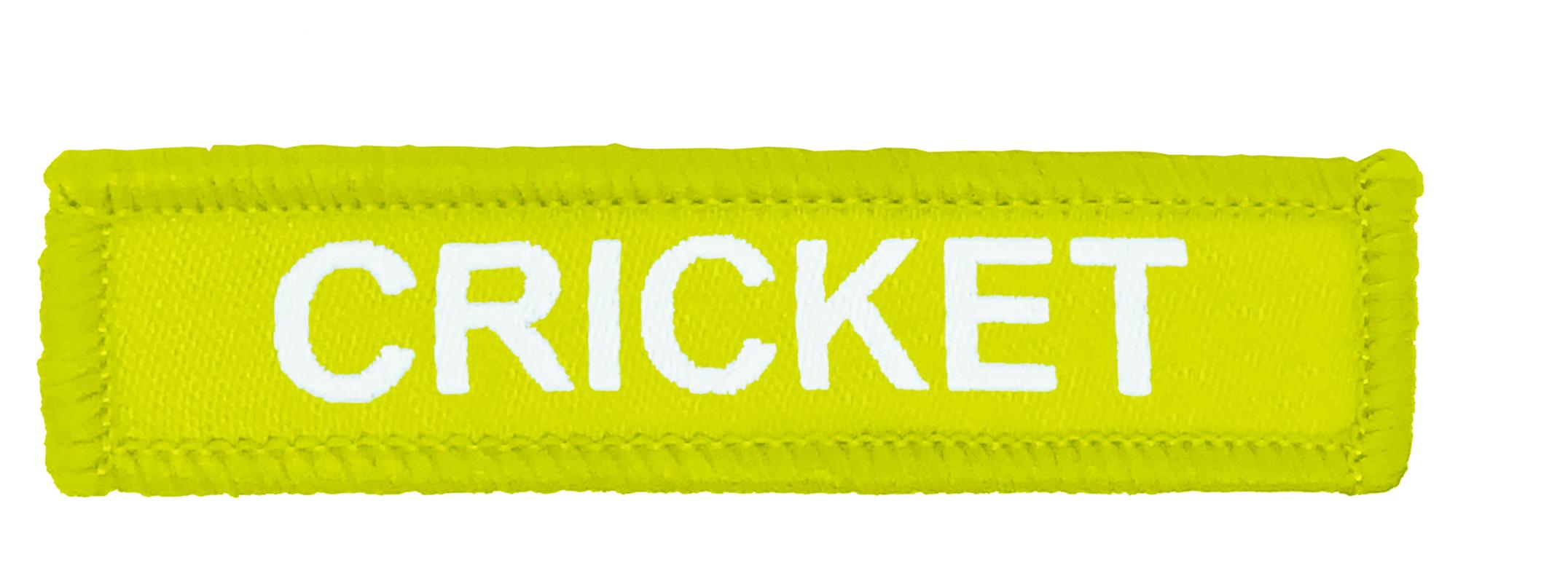 Yellow Woven Cricket Badge-4