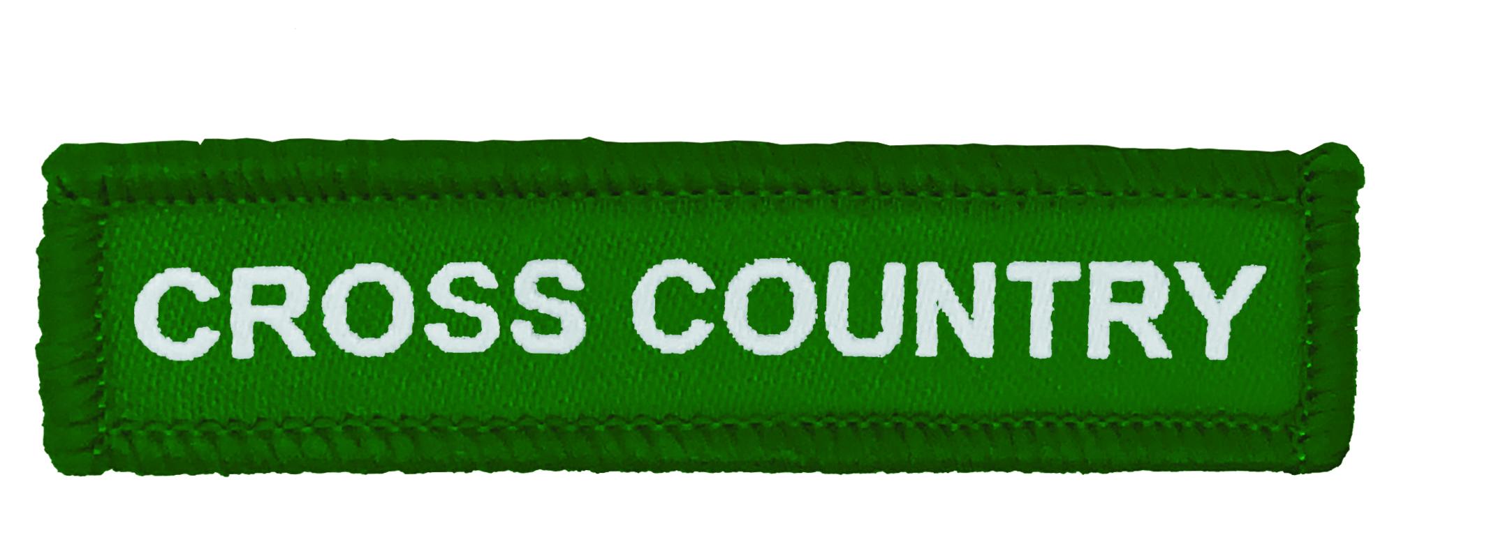 Green Woven Cross Country Badge-2