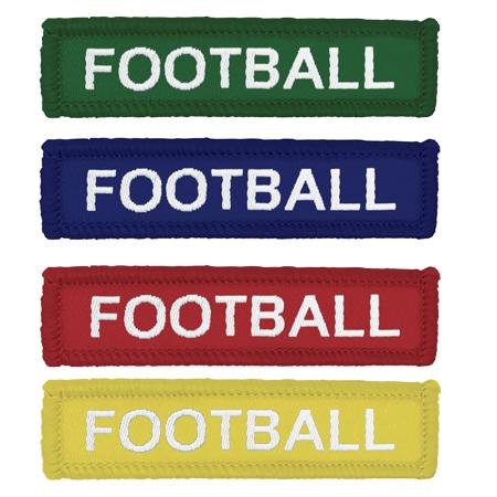Coloured Woven Football Badges-0