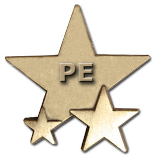 Triple Star Badge - PE-0